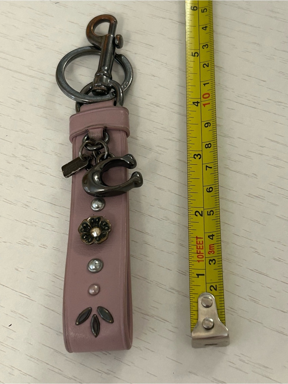 COACH TeaRose Keychain - Picture 3 of 9